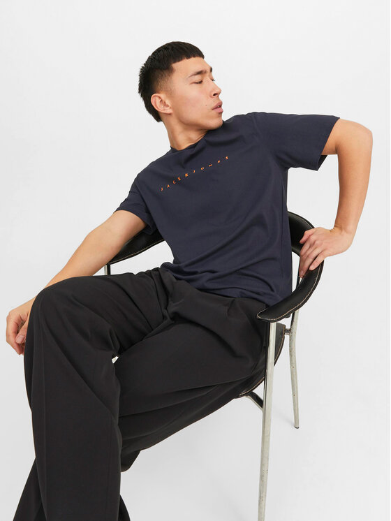 Jack&Jones Jack&Jones T-Shirt Star 12234746 Σκούρο μπλε Relaxed Fit