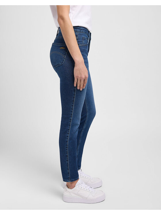 Lee Lee Jeansy HIGH RISE SKINNY Niebieski Slim Fit