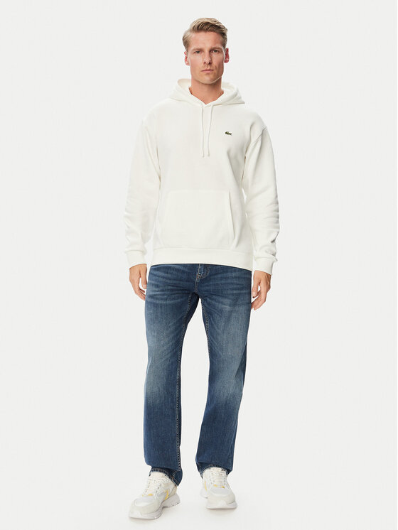 Lacoste Lacoste Bluza SH8863 Kremowy Relaxed Fit