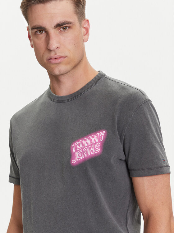 Tommy Jeans Tommy Jeans T-krekls Novelty DM0DM21829 Pelēks Regular Fit