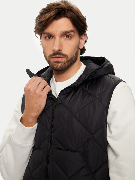 Armani Exchange Armani Exchange Prsluk 6DZQ01 ZN4XZ 1200 Crna Regular Fit