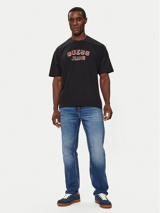Guess Guess Tricou M4BI78 K8FQ4 Negru Oversize