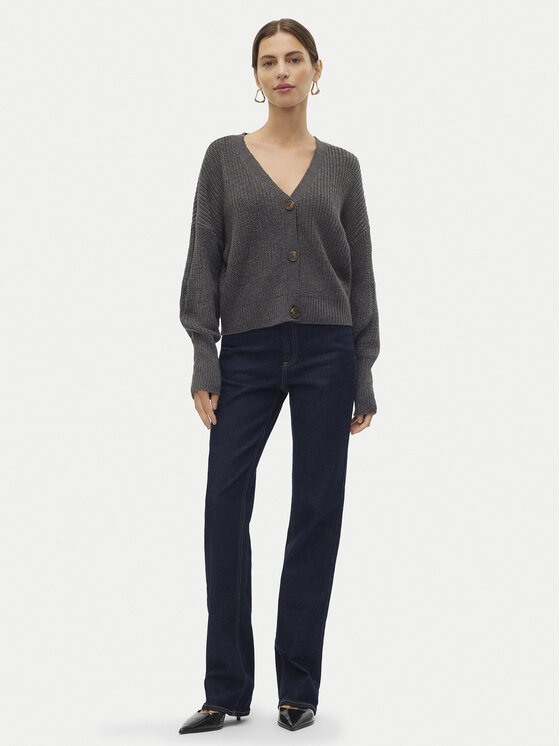 Vero Moda Vero Moda Strickjacke Lea 10249632 Grau Regular Fit