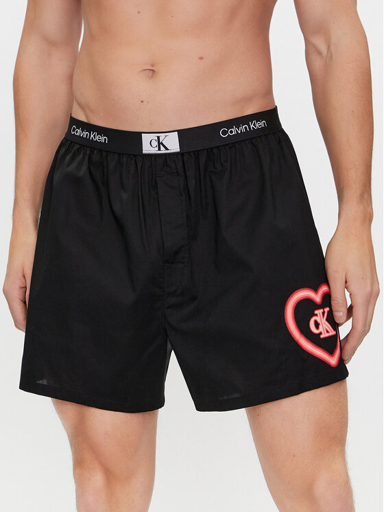 Calvin Klein Underwear Boxeri 000NB3716A Negru