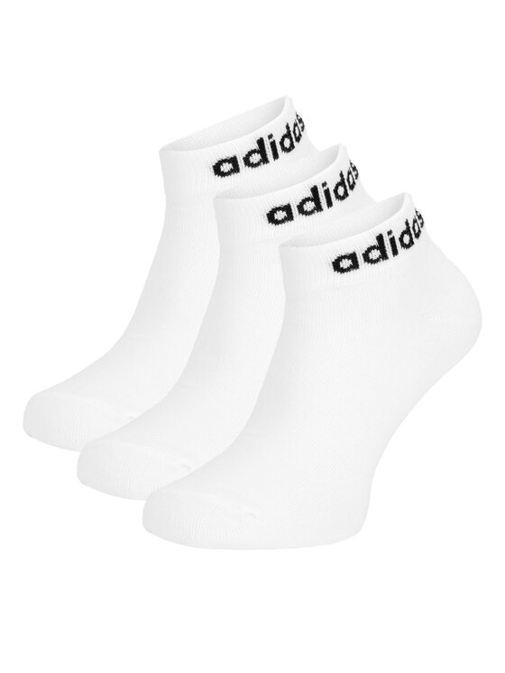 adidas adidas Krátké ponožky HT3451 3-PACK Bílá