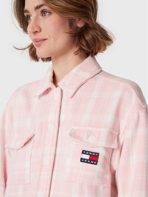 Tommy Jeans Tommy Jeans Koszula DW0DW15035 Różowy Relaxed Fit