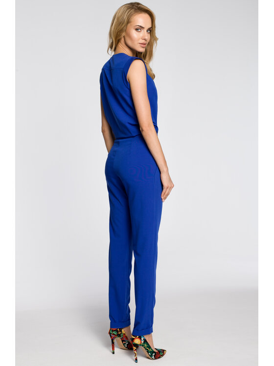 Made of Emotion Made of Emotion Jumpsuit M196 Blu Casual Fit