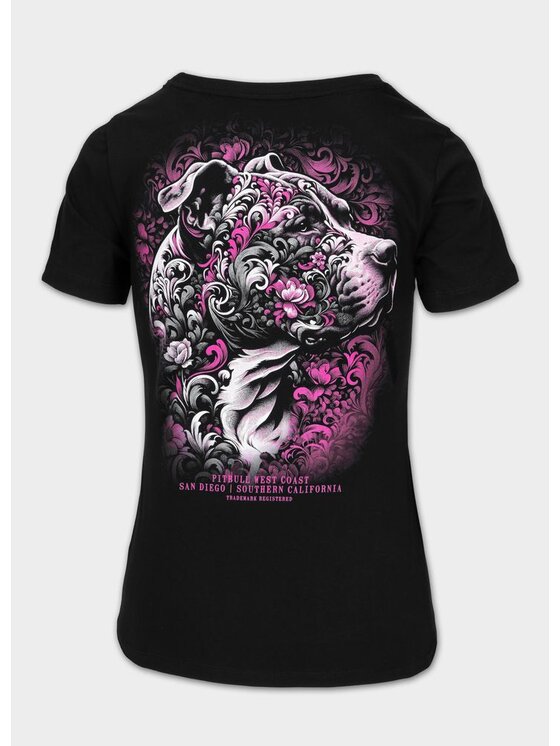 PITBULL PITBULL T-Shirt Koszulka damska TATTOO M Czarny Regular Fit