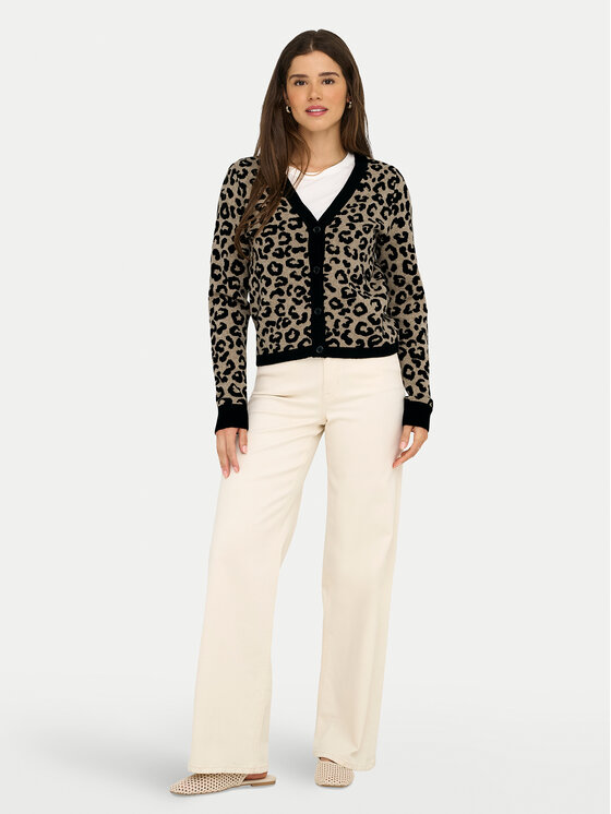 ONLY ONLY Kardigán Leo 15349819 Barna Regular Fit