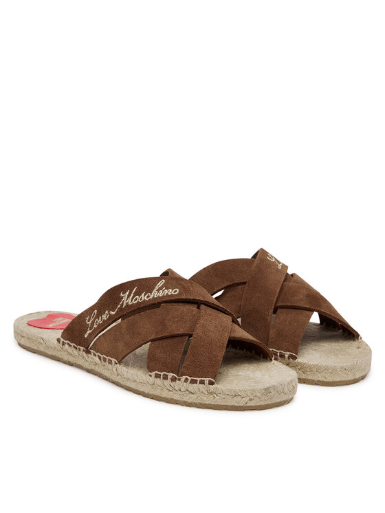 LOVE MOSCHINO LOVE MOSCHINO Klapki JA28362G0MIG0300 Brązowy