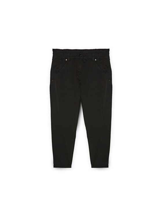 Fiorella Rubino Fiorella Rubino Spodnie materiałowe P725T004982N033 Czarny Regular Fit