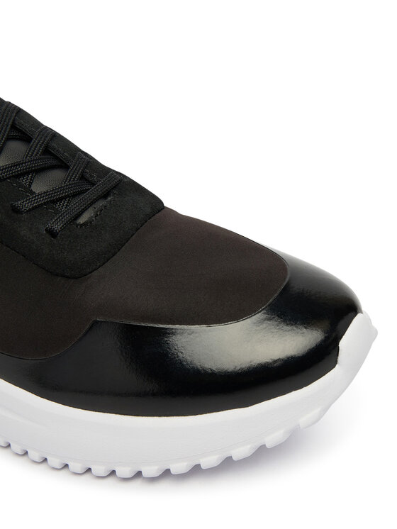 Calvin Klein Calvin Klein Sneakersy Eva Runner Lace Up Mat Mix YW0YW02016 Čierna