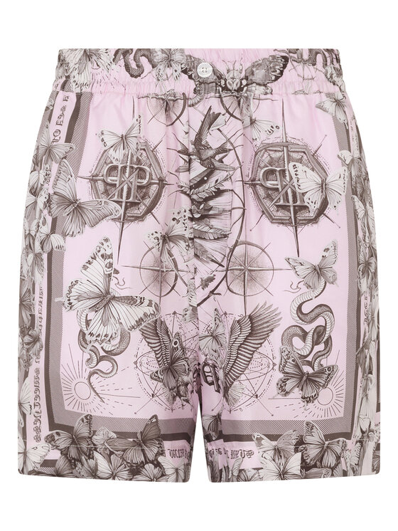 PHILIPP PLEIN PHILIPP PLEIN Szorty materiałowe 29749 Różowy Slim Fit