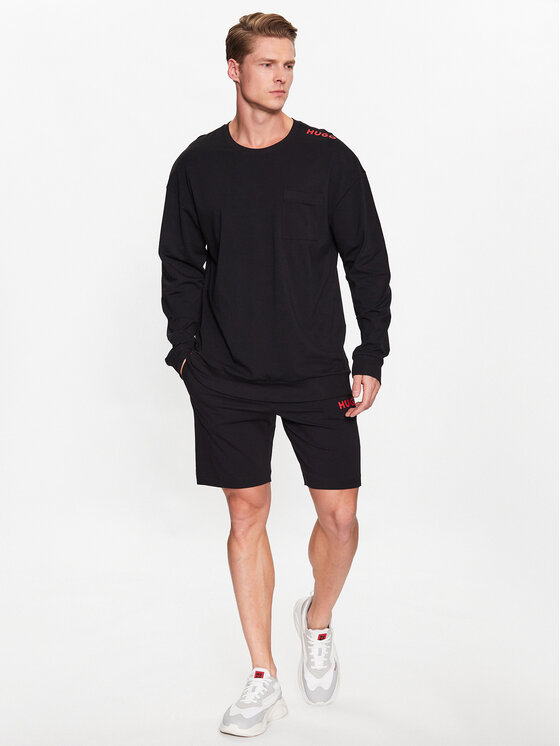HUGO Hugo Džemperis 50478910 Juoda Relaxed Fit