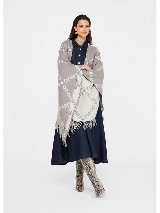 Liu Jo Liu Jo Poncho 2F5033T030071502 Grigio Regular Fit