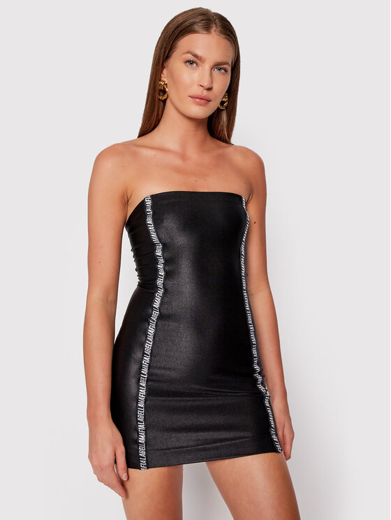 Abito da cocktail 21780 Nero Slim Fit