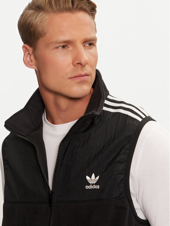 adidas adidas Mellény adicolor 3-Stripes IZ4799 Fekete Regular Fit