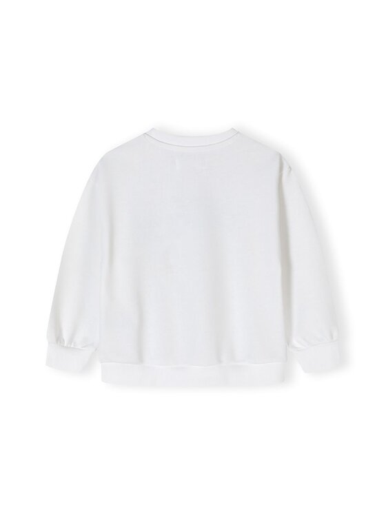 MINOTI MINOTI Bluza 22fleece49 Biały Regular Fit