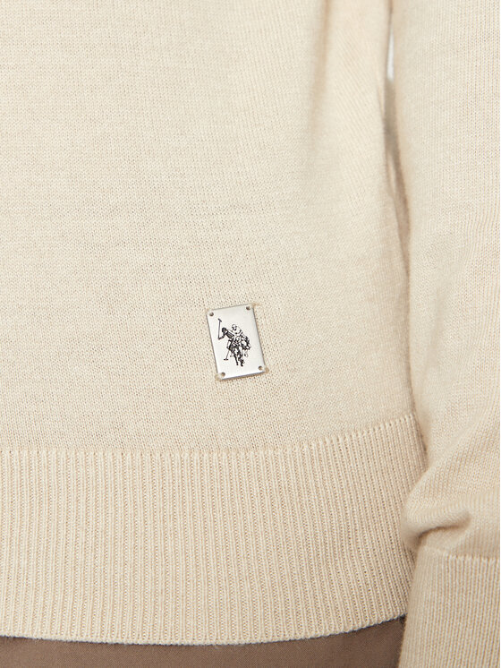 U.S. Polo Assn. U.S. Polo Assn. Dolčevita MUP3798 Bež Slim Fit