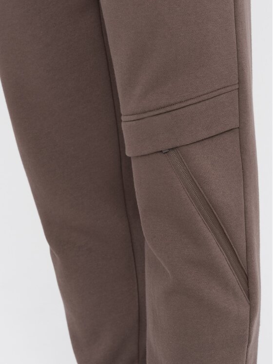 Ombre Ombre Teplákové kalhoty OM-PASK-0147 Hnědá Regular Fit