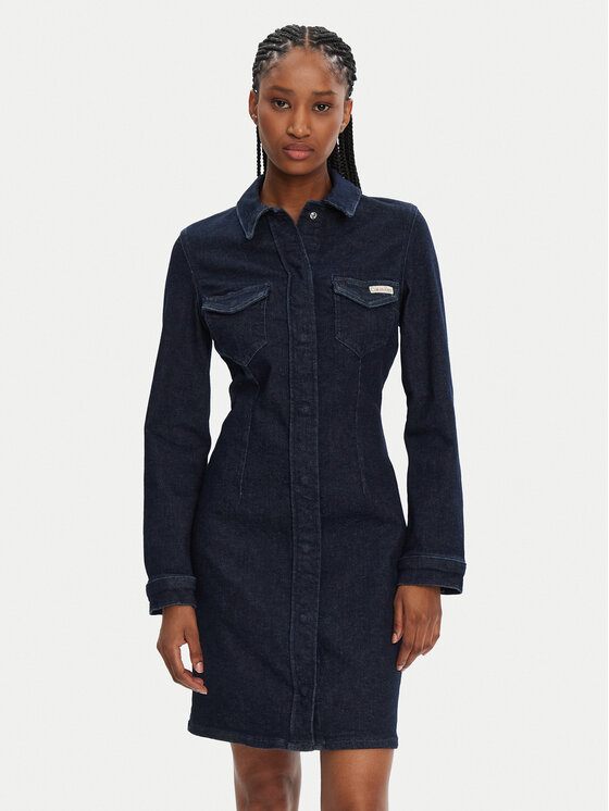Calvin Klein Jeans Calvin Klein Jeans Джинсова сукня J20J225064 Cиній Slim Fit