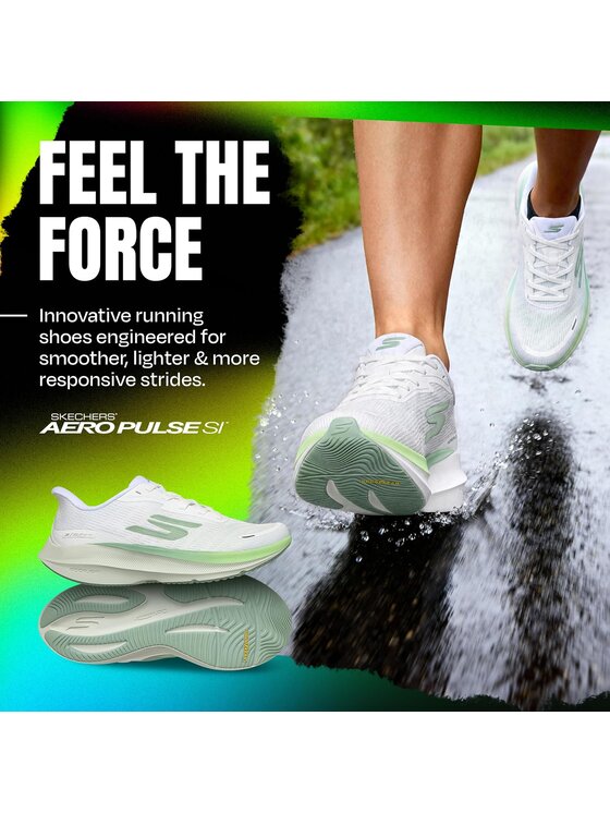 Skechers Skechers Scarpe running Slip-Ins: SKX Aero Pulse Bianco