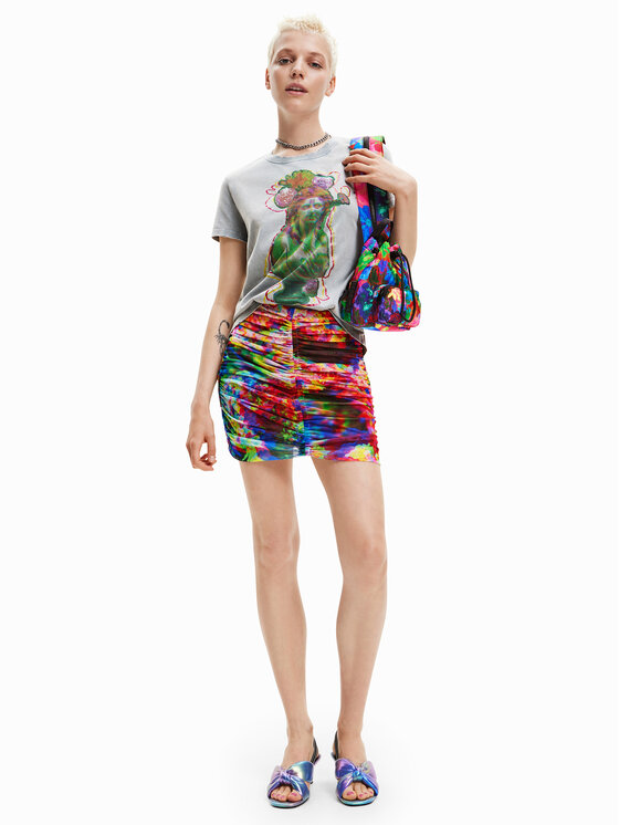 Gonna a matita Karen 23SWFK13 Multicolore Slim Fit...