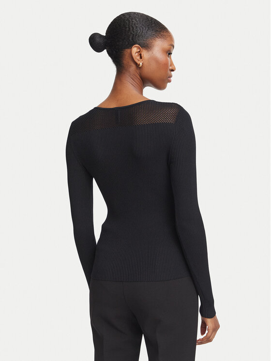 Guess Guess Bluză G6YR08 Z1067 Negru Slim Fit