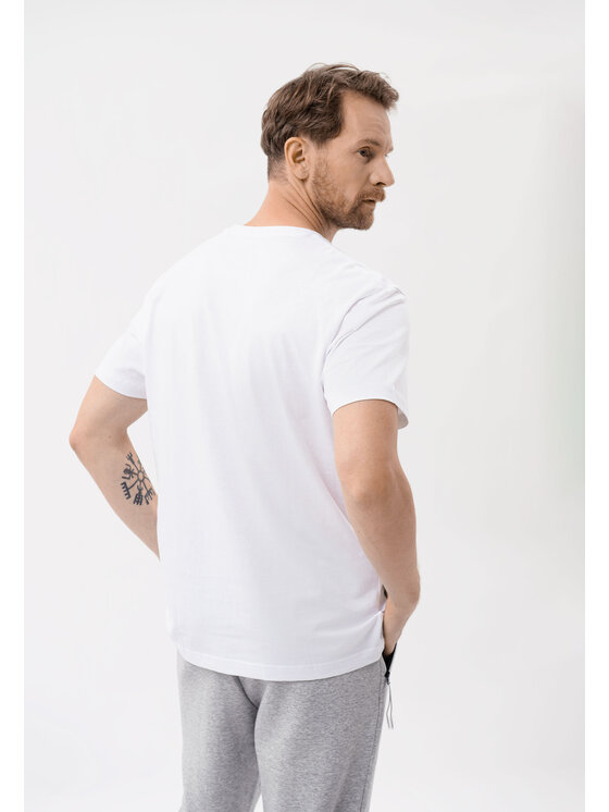 Volcano Volcano T-Shirt T-VIBES Biały Regular Fit