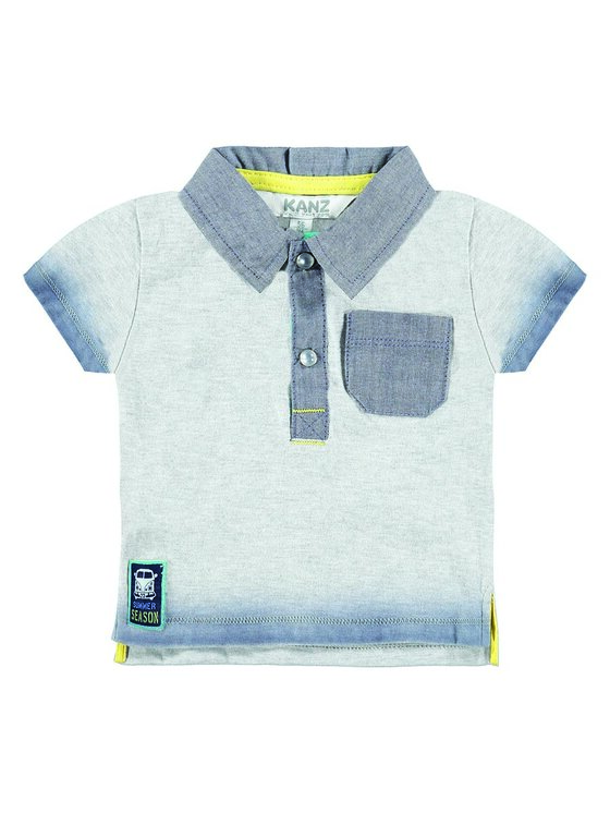 Kanz Kanz T-Shirt 1632573-8270 Szary Basic Fit