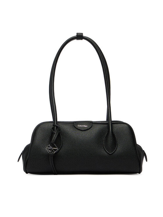 Calvin Klein Calvin Klein Ročna torba Quilted Nylon Ew Satchel LV04F3743G Črna