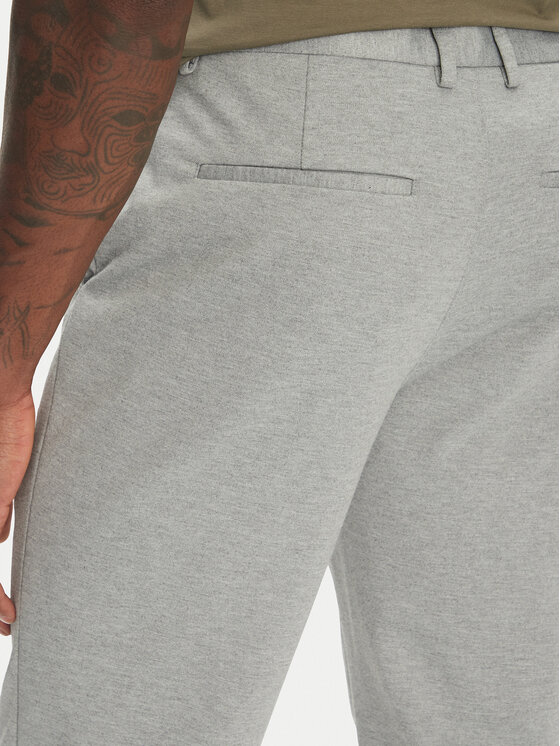 Lindbergh Lindbergh Chino nohavice 30-006052 Sivá Slim Fit