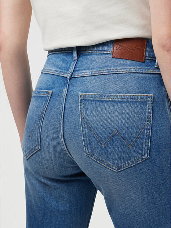 Wrangler Wrangler Spodnie materiałowe SLIM Niebieski Slim Fit