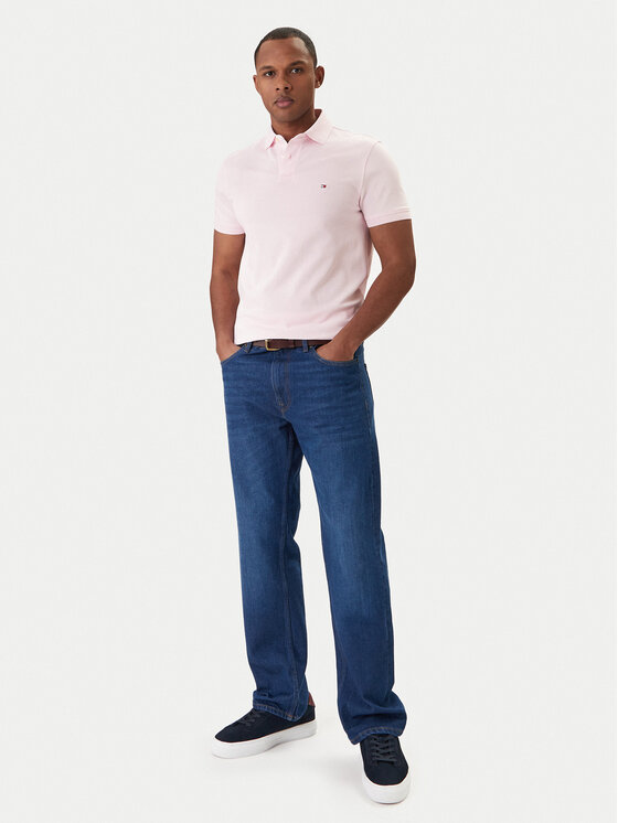 Tommy Hilfiger Tommy Hilfiger Polo 1985 MW0MW17770 Różowy Regular Fit