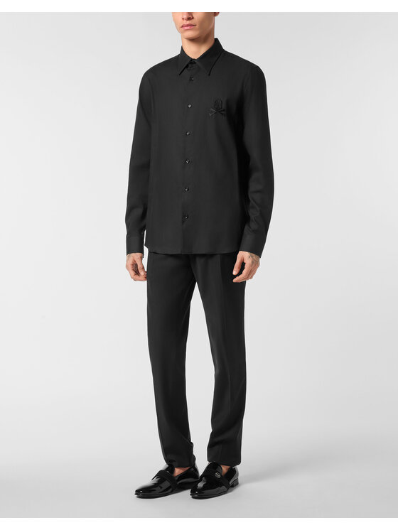 PHILIPP PLEIN PHILIPP PLEIN Košeľa 25537 Čierna Regular Fit