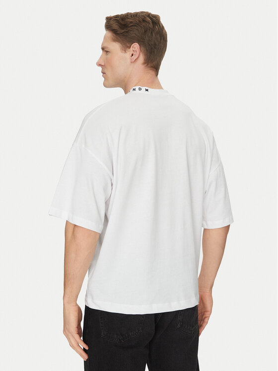 Richmond X Richmond X T-Shirt Bani UMA24058TS Biały Regular Fit