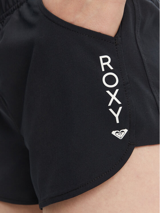 Roxy Roxy Szorty sportowe ERJBS03298 Czarny Regular Fit