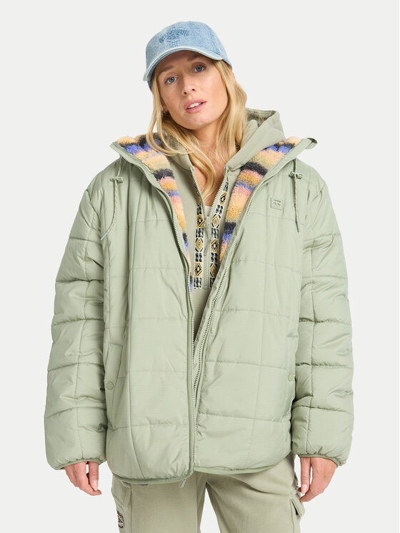 Billabong Billabong Giacca di transizione Happy Camper EBJJK00165 Verde Regular Fit