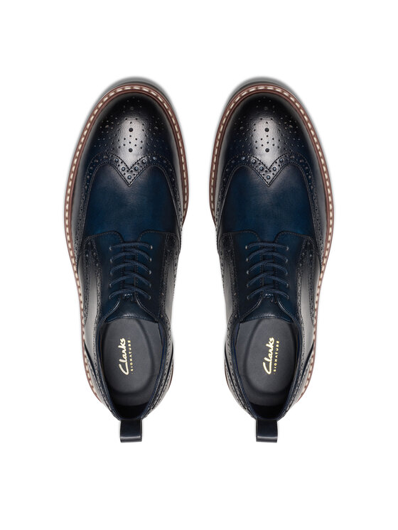 Clarks Clarks Poltopánky Aldwin Limit 26178471 Tmavomodrá