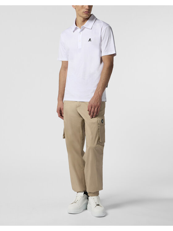 PHILIPP PLEIN PHILIPP PLEIN Polo 26251 Bianco Slim Fit