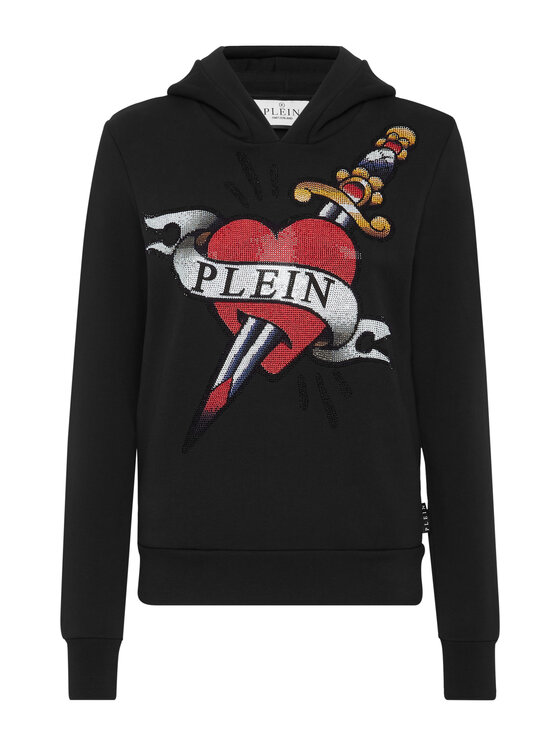 PHILIPP PLEIN PHILIPP PLEIN Bluza 1909 Czarny Regular Fit