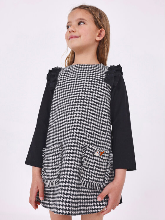 Mayoral Mayoral Kasdieninė suknelė 4.921 Juoda Regular Fit
