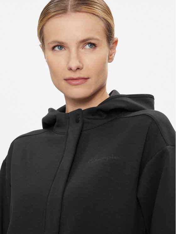 Champion Champion Μπλούζα Hooded Full Zip Sweatshirt 116768 Μαύρο Regular Fit
