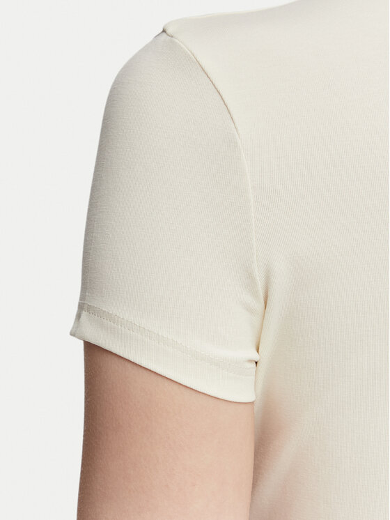 Guess Guess Marškinėliai V6YI09 K4276 Šviesiai smėlinė Slim Fit