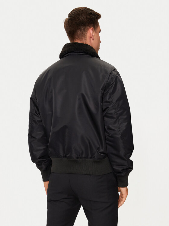 Calvin Klein Jeans Calvin Klein Jeans Μπόμπερ μπουφάν J30J326108 Μαύρο Regular Fit
