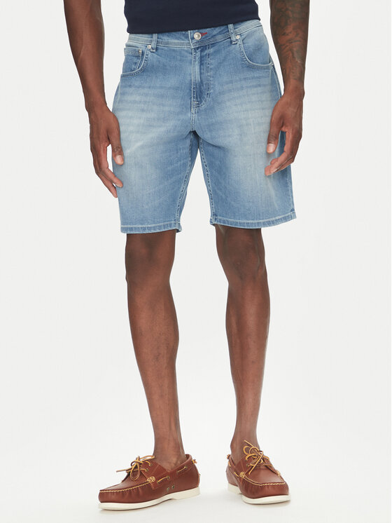 Hechter Paris Hechter Paris Džínové šortky 26655 151362 Modrá Regular Fit