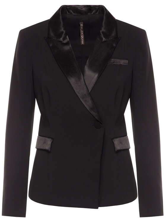 Manila Grace Manila Grace Giacca da abito G079PU Nero Regular Fit