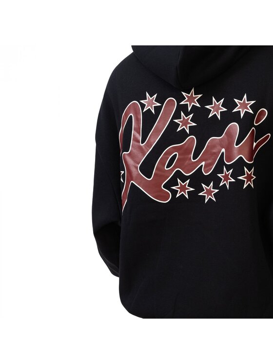 Karl Kani Karl Kani Felpa signature star print os hoodie Nero Regular Fit