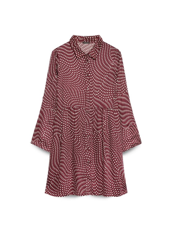 Fiorella Rubino Fiorella Rubino Vestito da giorno 7085T001880N0Z6 Bordeaux A-Line Fit