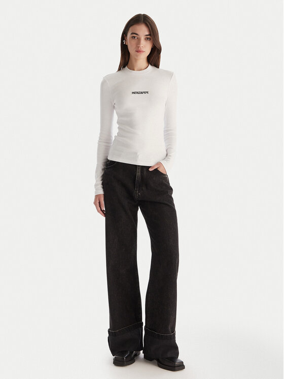 Patrizia Pepe Patrizia Pepe Halenka 2M4512/J355-W103 Bílá Regular Fit